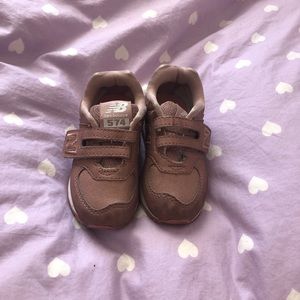 COPY - Adorable shiny pink new balance sneakers
